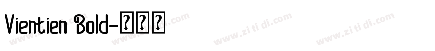 Vientien Bold字体转换